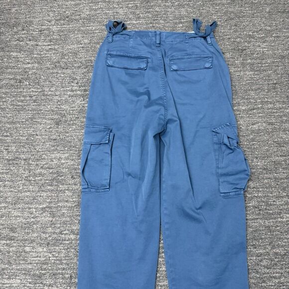 Stylish Blue Cargo Pants for Women - Picture 13 of 14